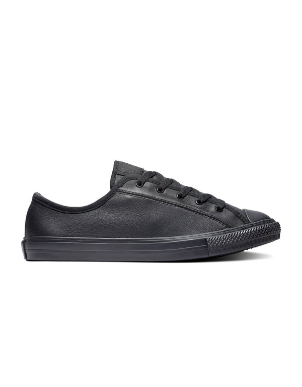 CONVERSE CHUCK TAYLOR ALL STAR DAINTY OX LEATHER BLACK/BLACK/BLACK 564986C