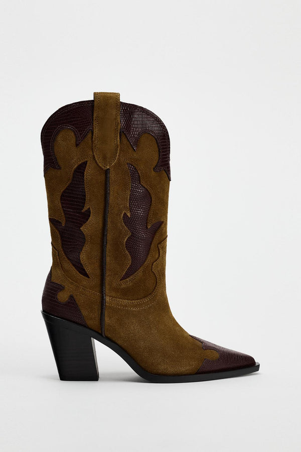 ZARA COWBOY BOOT SON COMODOS