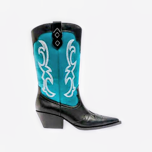 PULL AND BEAR EMBROIDERY PATTERN COWBOY BOOTS