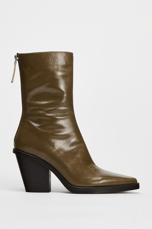 Zara Leather ankle boots with heels - 2107/410/131