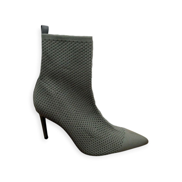 ZARA Rare Khaki Green Sheer Mesh Heel Ankle Boots 1128/710/032