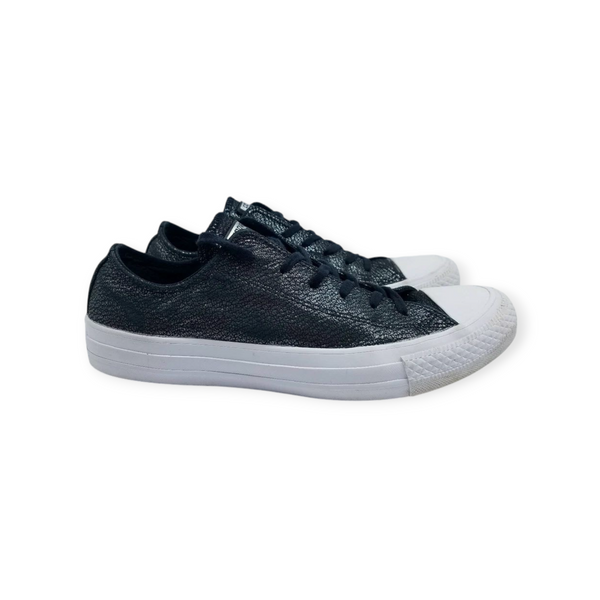 CONVERSE WOMEN'S CHUCK TAYLOR ALL STAR OX BLACK/SILVER/WHITE