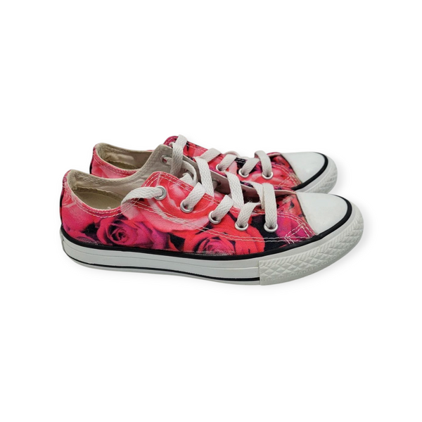 CONVERSE ALL STAR KIDS PINK FLORAL LOW