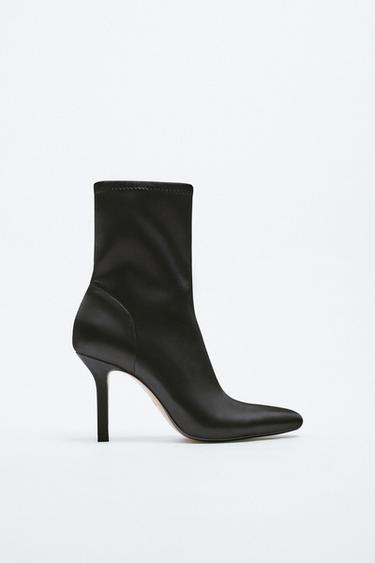 ZARA SATAN CLOTH CONE HEEL 1106/910/040