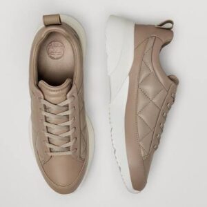 Massimo Dutti Brown Leather Trainers