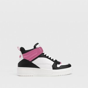 STRADIVARIUS High-top sneakers with decorative inserts