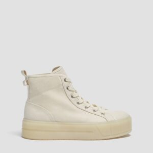 PULL AND BEAR Fabric high-top trainers