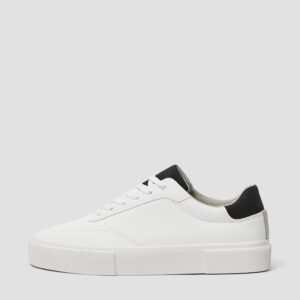 PULL & BEAR WHITE PLATFORM SOLE  TRAINERS
