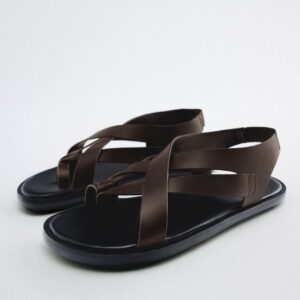 zara leather strapy sandal