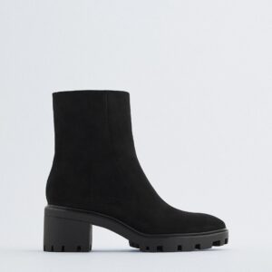 ZARA HIGH HEEL TRACK-SOLE ANKLE BOOTS