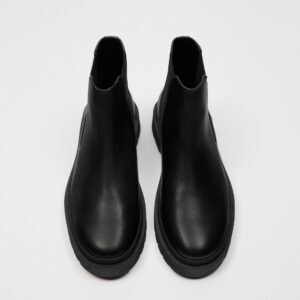 ZARA LEATHER CHELSEA ANKLE BOOTS