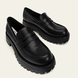 STRADIVARIUS Loafers with track soles