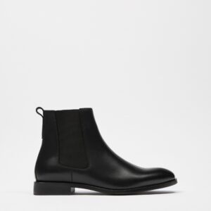 ZARA CHELSEA LEATHER ANKLE BOOTS