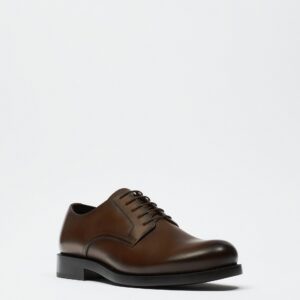ZARA BROWN LEATHER DRESS SHOES