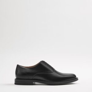 ZARA BLACK LEATHER SHOES with brown inner sole