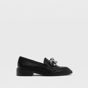 STRADIVARIUS Loafers with chain detail