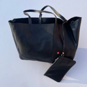 Zara medium black tote bag