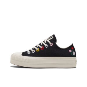 CONVERSE CHUCK TAYLOR ALL STAR LIFT PLATFORM LOW ‘FLORAL EMBROIDERY’ – A02566C