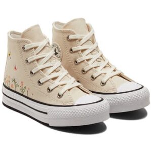 Converse Chuck Taylor All Star Lift Platform High PS ‘Floral Embroidery – Natural Ivory’ A01615C