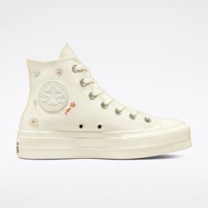 Converse Chuck Taylor All Star Lift Platform Embroidered Floral High Top A01586c