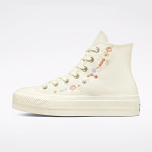 Converse Chuck Taylor All Star Lift Platform Embroidered Floral High Top A01586c